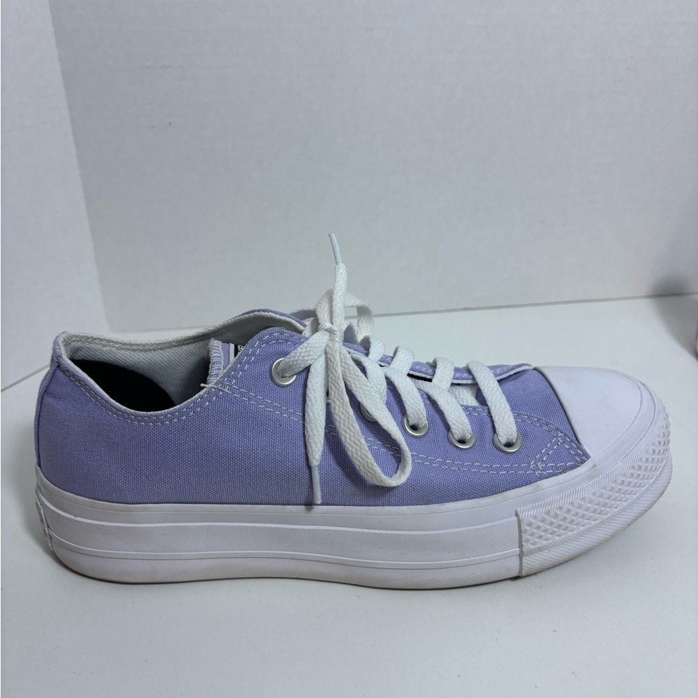 Converse Lavender Purple Low Top Sneakers - Picture 3 of 9